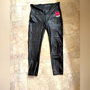 Spank faux leather leggings size 2x never worn